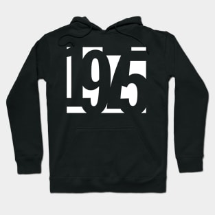 1975 Funky Overlapping Reverse Numbers for Dark Backgrounds Hoodie